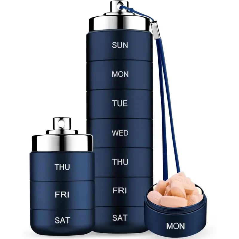 🔥TODAY 49% OFF - Metal Travel Pill Organizer