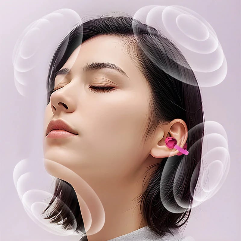 🎉Last Day Promotion 49% OFF💞Fashionable Clip-On Wireless Headphones with Handbag