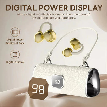 🎉Last Day Promotion 49% OFF💞Fashionable Clip-On Wireless Headphones with Handbag