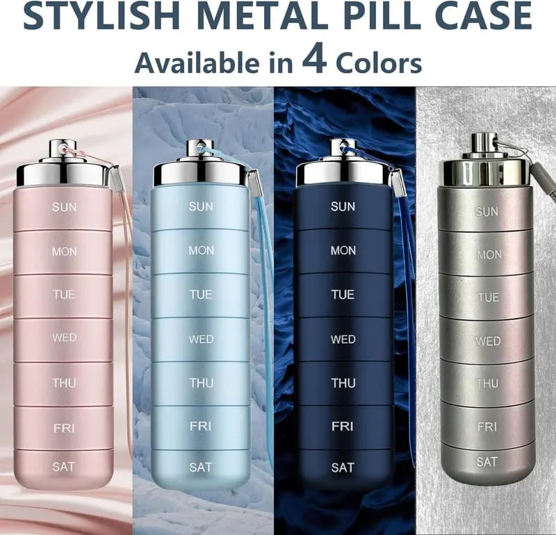 🔥TODAY 49% OFF - Metal Travel Pill Organizer