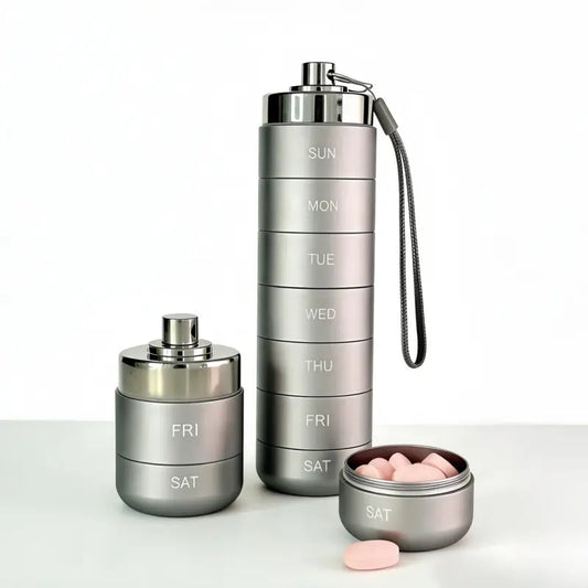 🔥TODAY 49% OFF - Metal Travel Pill Organizer