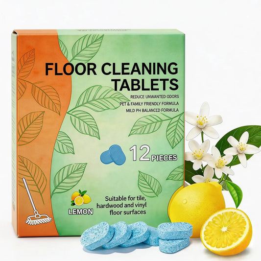 🔥Only $15.99 Last Day Promotion!⭐-Efficient Floor Cleaning Tablets: Multi-Surface Solution (Lemon Scent)